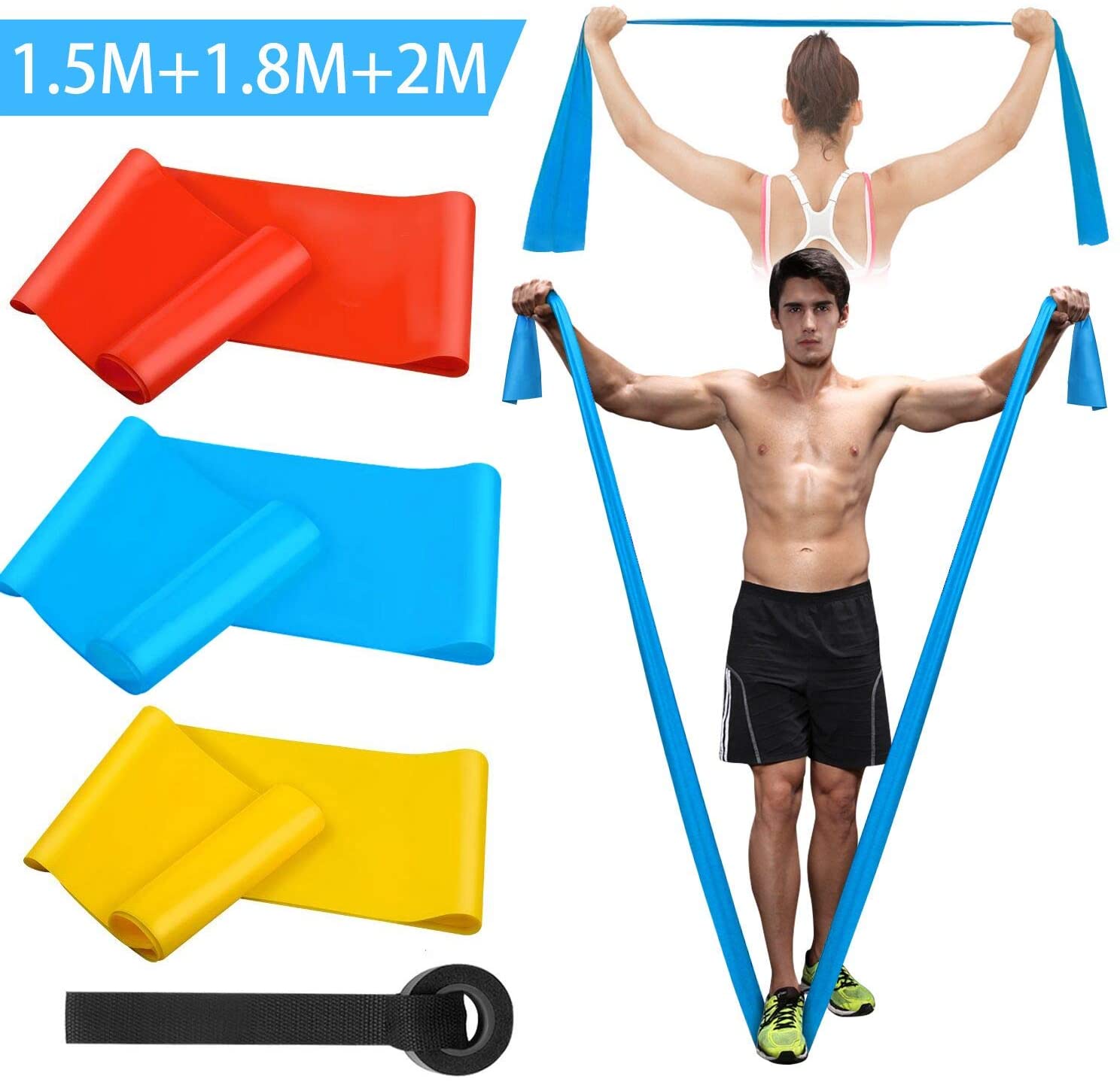 Crossfit Training Gear - Elastik Fitness Bantları 3 Adet Direnç